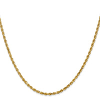 Load image into Gallery viewer, 14K 18 inch 2.25mm Diamond-cut Rope with Lobster Clasp Chain

