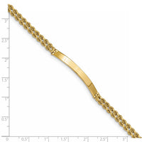 Load image into Gallery viewer, 14k Two Strand Rope ID Bracelet
