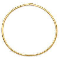 Load image into Gallery viewer, 14K 4mm Domed Omega Necklace
