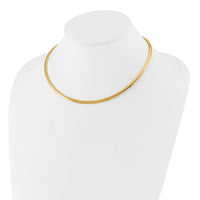 Load image into Gallery viewer, 14K 4mm Domed Omega Necklace
