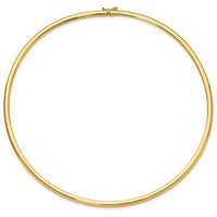 Load image into Gallery viewer, 14K 4mm Domed Omega Necklace
