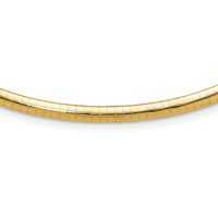 Load image into Gallery viewer, 14K 4mm Domed Omega Necklace
