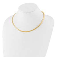 Load image into Gallery viewer, 14K 4mm Domed Omega Necklace
