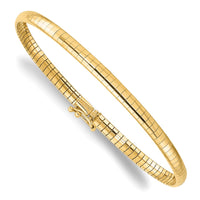 Load image into Gallery viewer, 14K 4mm Domed 7 inch Omega Bracelet
