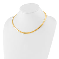 Load image into Gallery viewer, 14K 6mm Lightweight Domed Omega Necklace
