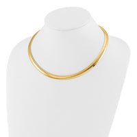 Load image into Gallery viewer, 14K 8mm Lightweight Domed Omega Necklace
