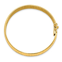 Load image into Gallery viewer, 14K 8mm Lightweight Domed Omega Bracelet
