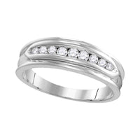 Load image into Gallery viewer, 14kt White Gold His Hers Round Diamond Cluster Matching Wedding Set 1 Cttw
