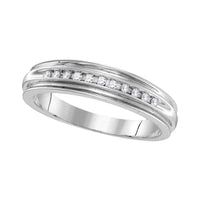 Load image into Gallery viewer, 10kt White Gold His Hers Round Diamond Oval Matching Wedding Set 1/2 Cttw
