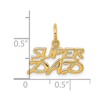 Load image into Gallery viewer, 10K SUPER DAD Charm
