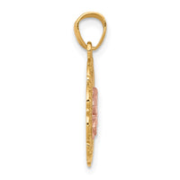 Load image into Gallery viewer, 10k Two-tone with White Rhodium Elephant Charm
