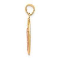 Load image into Gallery viewer, 10k Two-tone Praying Hands Pendant

