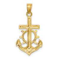 Load image into Gallery viewer, 10k Mariner Crucifix Pendant
