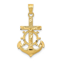 Load image into Gallery viewer, 10k Mariner Crucifix Pendant
