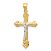 Load image into Gallery viewer, 10K w/Rhodium Passion Crucifix Pendant
