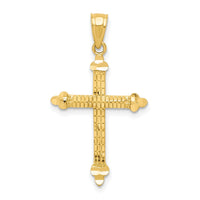 Load image into Gallery viewer, 10k Budded Cross Pendant
