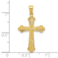 Load image into Gallery viewer, 10k Budded Cross Pendant
