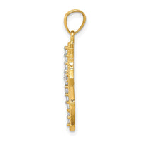 Load image into Gallery viewer, 10k CZ Cross Pendant
