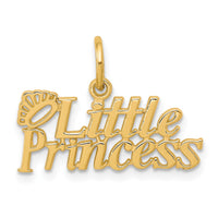Load image into Gallery viewer, 10k LITTLE PRINCESS with Crown Charm
