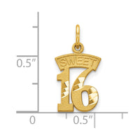 Load image into Gallery viewer, 10k SWEET 16 Charm
