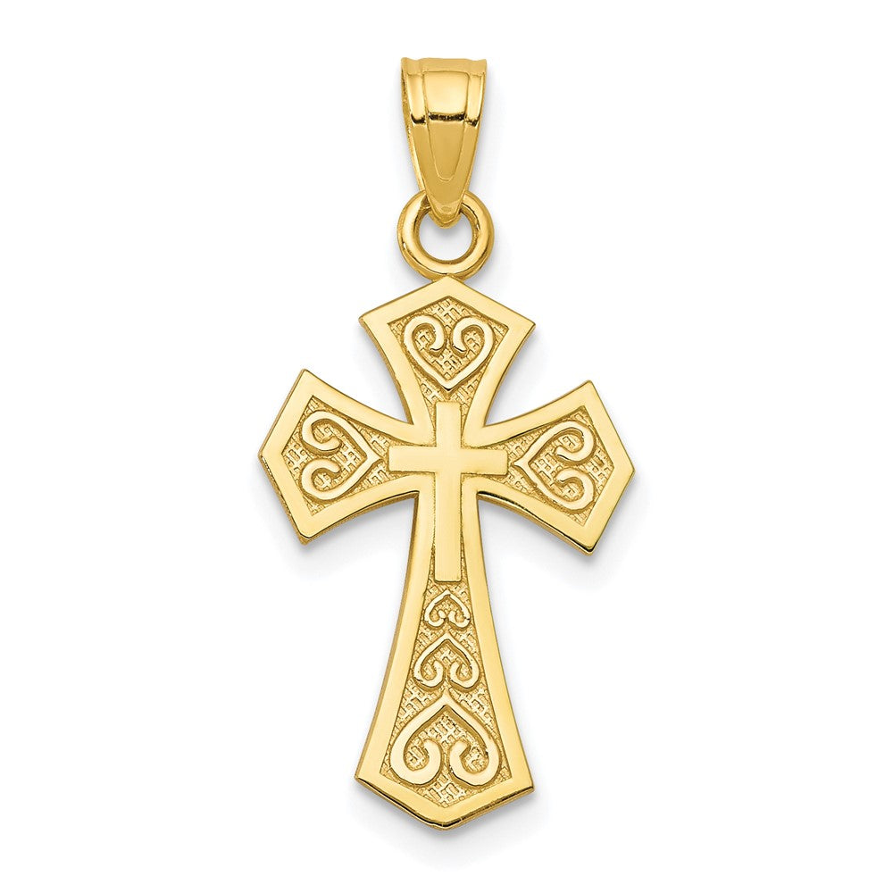 10k Reversible Cross Charm