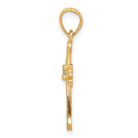 Load image into Gallery viewer, 10k CZ Cross Pendant
