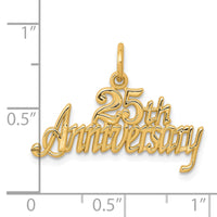 Load image into Gallery viewer, 10k 25th ANNIVERSARY Charm
