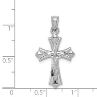 Load image into Gallery viewer, 10k White Gold Reversible Crucifix /Cross Pendant
