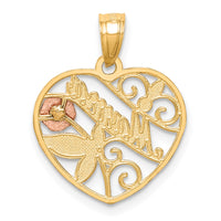 Load image into Gallery viewer, 10K Two-Tone W/White Rhodium D/C MAMA Pendant
