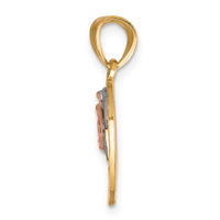 Load image into Gallery viewer, 10K Two-Tone w/White Rhodium Break Apart Te Amo Pendant
