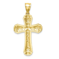 Load image into Gallery viewer, 10K Diamond-cut Cross Pendant
