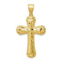 Load image into Gallery viewer, 10K Diamond-cut Cross Pendant
