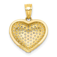 Load image into Gallery viewer, 10K CZ Micro Pave Heart Pendant
