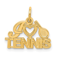 Load image into Gallery viewer, 10K I HEART TENNIS Charm
