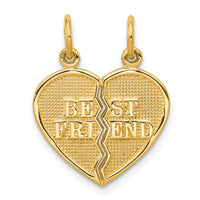 Load image into Gallery viewer, 10K BEST FRIEND 2 Piece Break-A-Part Charm
