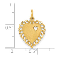 Load image into Gallery viewer, 10k Heart Charm
