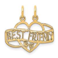 Load image into Gallery viewer, 10K BEST FRIEND 2 Piece Break-A-Part Charm
