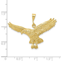 Load image into Gallery viewer, 10k Solid Polished Eagle Pendant
