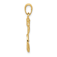 Load image into Gallery viewer, 10K Solid Polished Anchor Pendant
