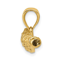 Load image into Gallery viewer, 10K Solid Polished 3-D Lacrosse Stick Pendant
