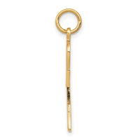 Load image into Gallery viewer, 10k Solid Flat-Backed Ankh/Egyptian Cross Pendant
