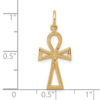 Load image into Gallery viewer, 10K Ankh Cross Charm
