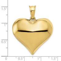 Load image into Gallery viewer, 10K Polished 3-D Heart Pendant
