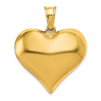 Load image into Gallery viewer, 10K Polished 3-D Heart Pendant
