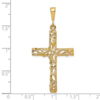 Load image into Gallery viewer, 10k Satin Polished Antiqued Cross Pendant
