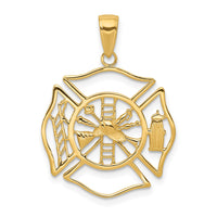 Load image into Gallery viewer, 10k Fireman Shield Pendant
