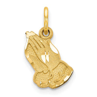 Load image into Gallery viewer, 10K Yellow Gold Praying Hands Charm
