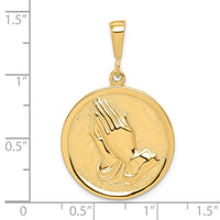 Load image into Gallery viewer, 10k Praying Hands Reversible with Serenity Prayer Pendant
