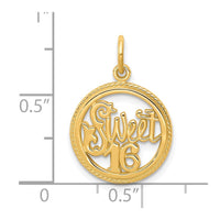 Load image into Gallery viewer, 10k SWEET 16 Charm
