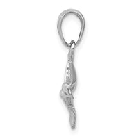 Load image into Gallery viewer, 10k White Gold Hummingbird Charm

